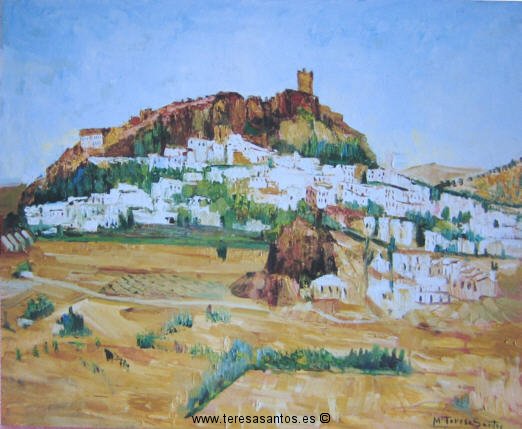 Título: Zahara de la Sierra (Cádiz) Año: 1998 Técnica:Óleo sobre lienzo Medidas:65x54